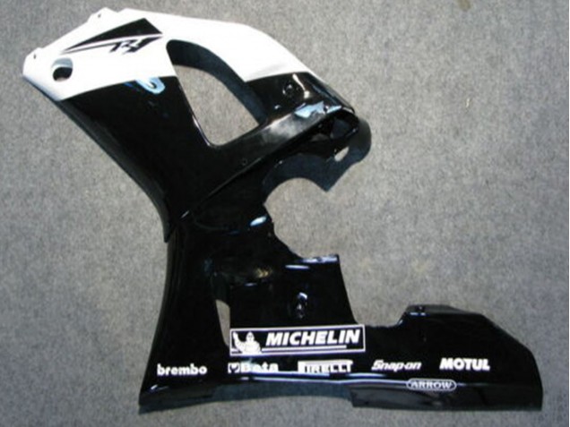 Compra Carenados Moto Yamaha YZF 1000 R1 2000-2001 - Negro Brillante Blanco Michelin