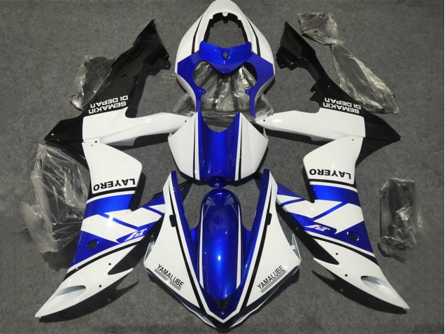 Compra Carenados Moto Yamaha YZF 1000 R1 2002-2003 - Blanco Azul Negro Mate Yamalube