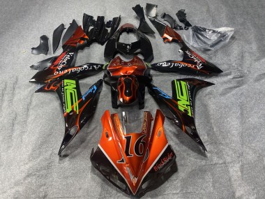 Compra Carenados Moto Yamaha YZF 1000 R1 2002-2003 - Naranja Negro Neon Verde Llama 16