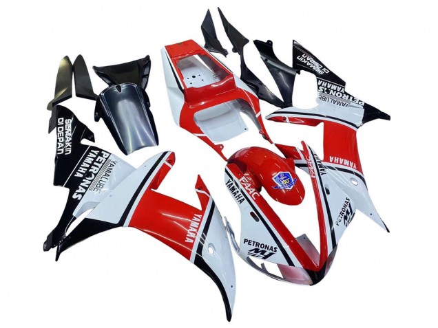 Compra Carenados Moto Yamaha YZF 1000 R1 2002-2003 - Blanco Rojo Negro Petronas