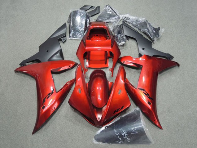 Compra Carenado Moto Yamaha YZF 1000 R1 2002-2003 - Rojo Negro Mate
