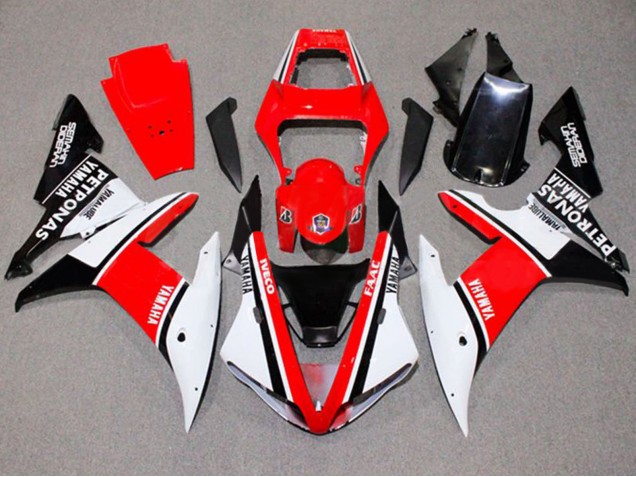 Compra Carenados Moto Yamaha YZF 1000 R1 2002-2003 - Blanco Rojo Negro Yamalube Petronas