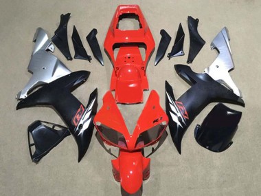Compra Carenados Moto Yamaha YZF 1000 R1 2002-2003 - Rojo Plata Negro Mate