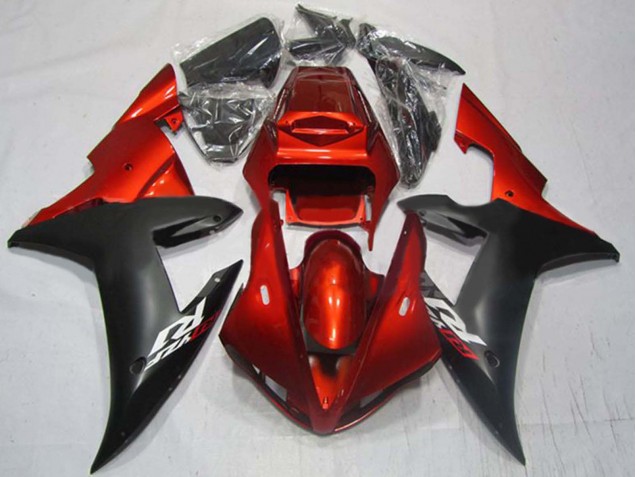 Compra Carenados Moto Yamaha YZF 1000 R1 2002-2003 - Rojo Negro Mate