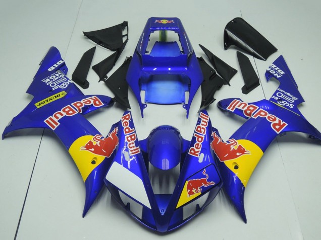 Compra Carenados Moto Yamaha YZF R1 2002-2003 - Azul Amarillo Rojo Bull