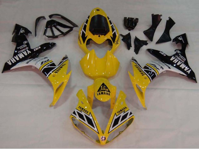 Compra Carenados Moto Yamaha YZF 1000 R1 2004-2006 - Amarillo Blanco Negro Brillante