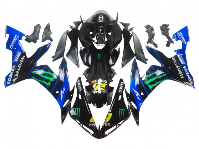 Compra Carenados Moto Yamaha YZF 1000 R1 2004-2006 - Azul Negro Amarillo Verde Monstruo Yamalube ENEOS 69