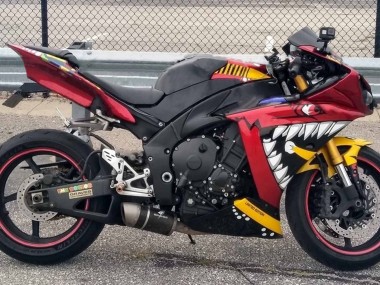 Compra Carenados Moto Yamaha YZF 1000 R1 2009-2011 - Rojo Amarillo Negro Tiburón 46