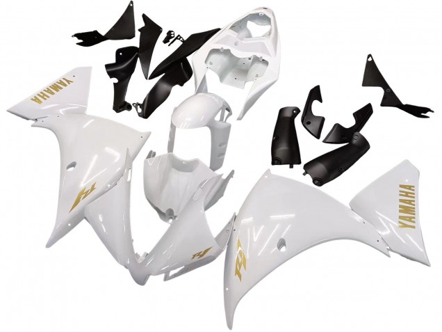 Compra Carenados Moto Yamaha YZF 1000 R1 2012-2014 - Blanco Oro Calcomanías