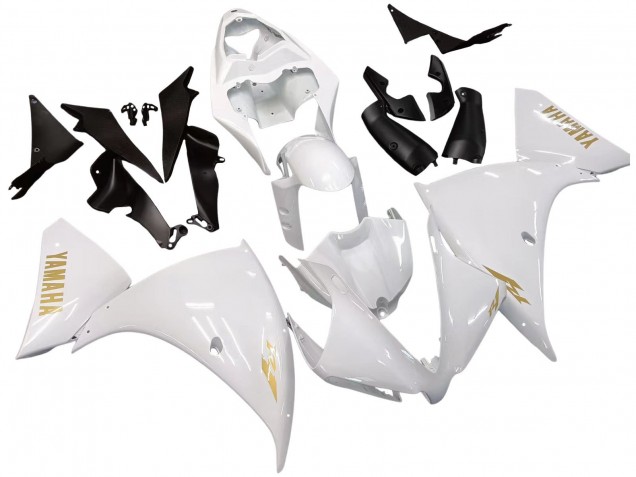 Compra Carenados Moto Yamaha YZF 1000 R1 2012-2014 - Blanco Oro Calcomanías