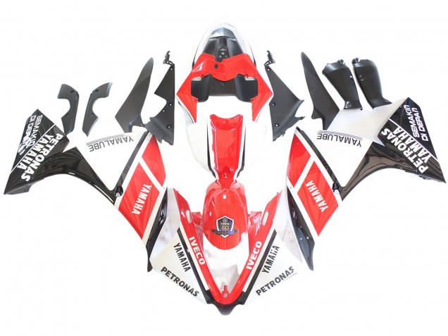Compra Carenados Moto Yamaha YZF 1000 R1 2012-2014 - Blanco Rojo Negro Brillante Petronas