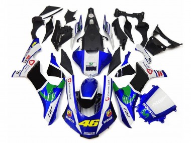 Compra Carenados Moto Yamaha YZF 1000 R1 2020-2025 - Blanco Azul Verde Negro MoviStar ENEOS Semakin Didepan 46