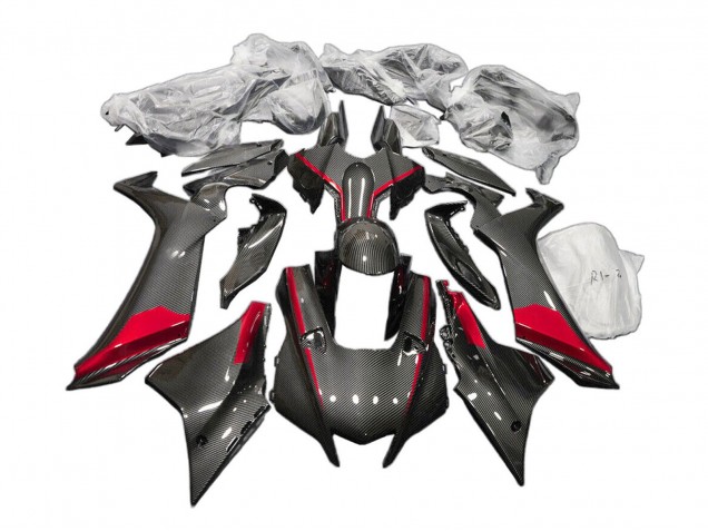 Compra Carenados Moto Yamaha YZF 1000 R1 2020-2025 - Negro FibraCarbono Rojo