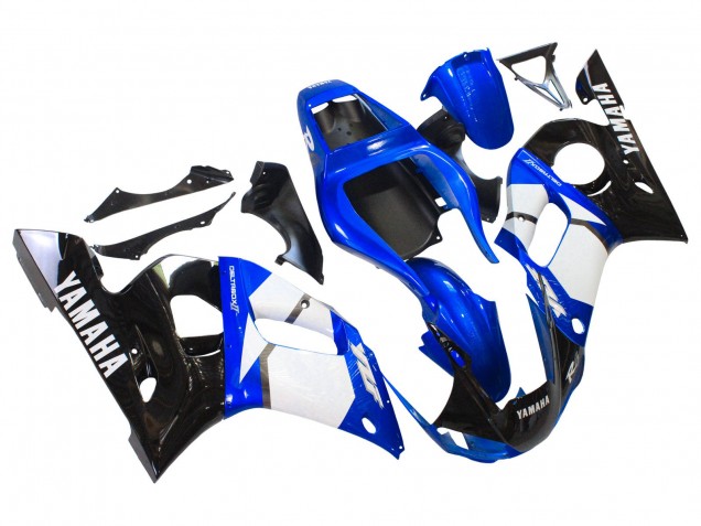 Compra Carenados Moto Yamaha YZF 600 R6 1998-2002 - Blanco Azul Negro Brillante
