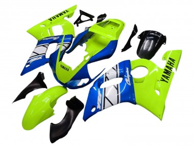 Compra Carenados Moto Yamaha YZF 600 R6 1998-2002 - Neon Verde Azul Blanco Champions