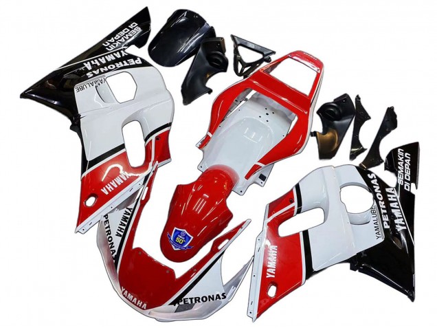 Compra Carenados Moto Yamaha YZF 600 R6 1998-2002 - Blanco Rojo Negro Petronas Yamalube 50th