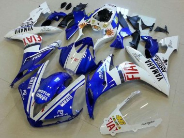 Compra Carenados Moto Yamaha YZF R1 2004-2006 - Blanco Azul Rojo Fiat