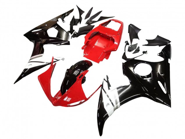 Compra Carenados Moto Yamaha YZF R6S 2006-2009 - Rojo Blanco Negro Brillante