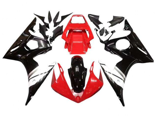 Compra Carenados Moto Yamaha YZF R6S 2006-2009 - Rojo Blanco Negro Brillante