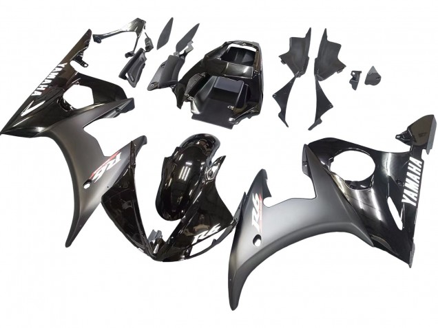 Compra Carenados Moto Yamaha YZF R6S 2006-2009 - Negro Brillante Negro Mate Blanco Calcomanías