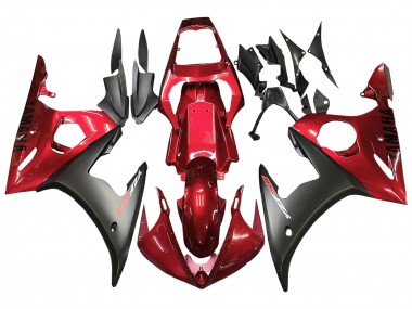 Compra Kits Carenado Moto Yamaha YZF R6S 2006-2009 - Rojo Negro Mate