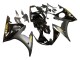 Compra Carenados Moto Yamaha YZF R6S 2006-2009 - Negro Brillante Negro Mate Oro Calcomanías