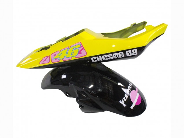 Compra Carenados Moto Yamaha YZF R6 2003-2004 - Amarillo Rosa Negro Brillante Rossi Repsol 46
