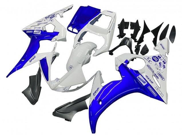 Compra Carenados Moto Yamaha YZF R6S 2006-2009 - Blanco Azul GYTR