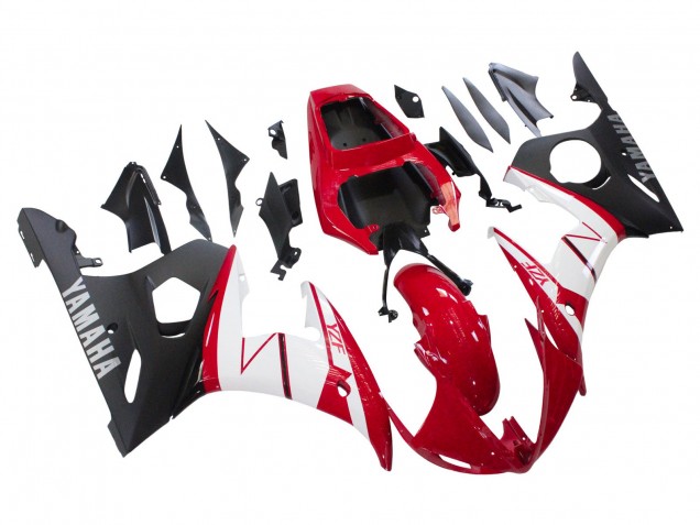 Compra Carenados Moto Yamaha YZF R6S 2006-2009 - Rojo Blanco Negro Mate