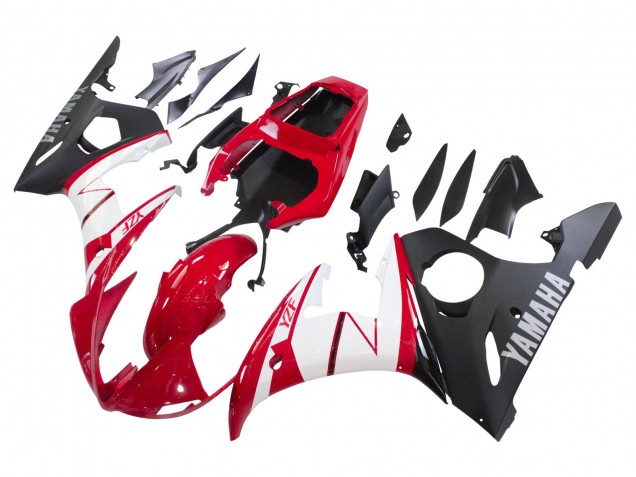 Compra Carenados Moto Yamaha YZF R6S 2006-2009 - Rojo Blanco Negro Mate