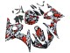 Compra Carenados Moto Yamaha YZF R6S 2006-2009 - Negro Rojo Gris Camouflage