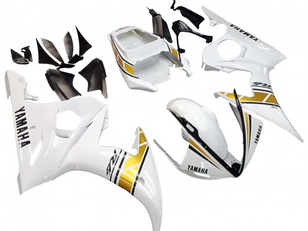 Compra Carenados Moto Yamaha YZF R6S 2006-2009 - Blanco Oro