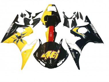 Compra Carenados Moto Yamaha YZF 600 R6 2005 - Negro Amarillo Rojo 46