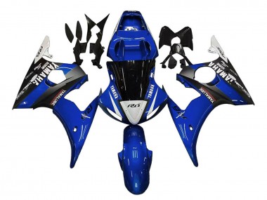 Compra Carenados Moto Yamaha YZF 600 R6 2005 - Azul Blanco Negro Yamalube