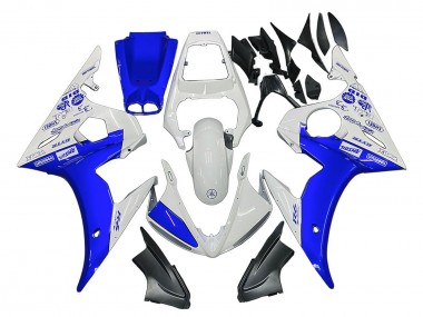 Compra Carenados Moto Yamaha YZF 600 R6 2005 - Blanco Azul Yamalube