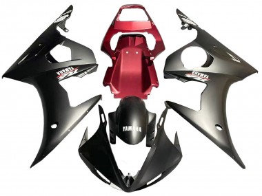 Compra Carenado Moto Yamaha YZF 600 R6 2005 - Negro Mate Rojo