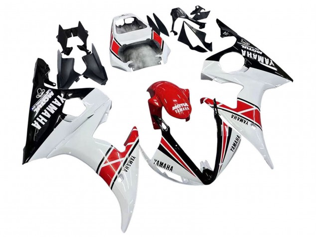 Compra Carenados Moto Yamaha YZF 600 R6 2005 - Blanco Negro Rojo Motul