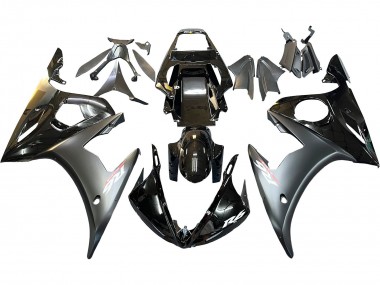 Compra Carenados Moto Yamaha YZF 600 R6 2005 - Negro Brillante Negro Mate Oro
