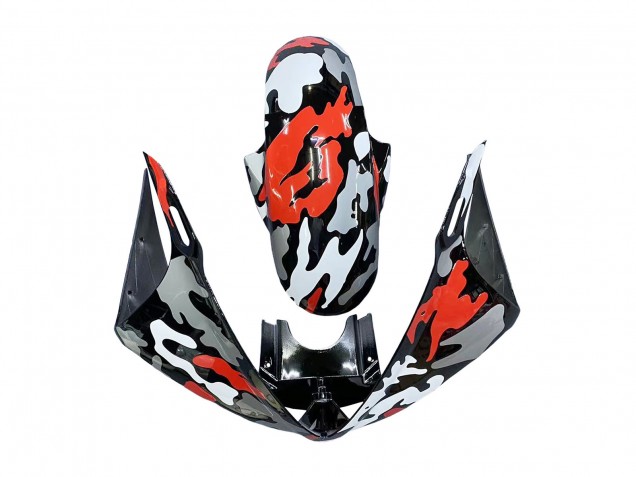 Compra Carenados Moto Yamaha YZF 600 R6 2005 - Negro Rojo Gris Camouflage