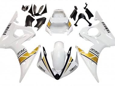 Compra Carenados Moto Yamaha YZF 600 R6 2005 - Blanco Oro Negro