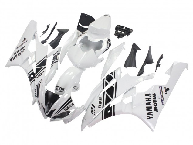 Compra Carenados Moto Yamaha YZF 600 R6 2006-2007 - Blanco Negro Brillante Motul Michelin