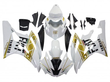 Compra Carenados Moto Yamaha YZF 600 R6 2006-2007 - Blanco Oro Negro Fiat