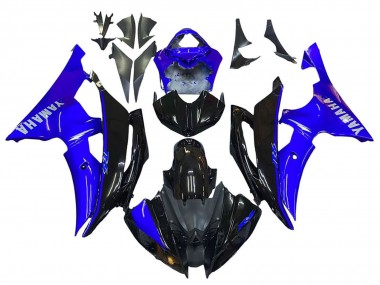 Compra Carenados Moto Yamaha YZF 600 R6 2008-2016 - Azul Negro Brillante