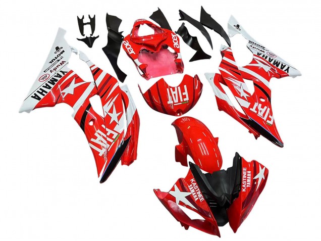 Compra Carenados Moto Yamaha YZF 600 R6 2008-2016 - Blanco Rojo Negro Fiat Acer