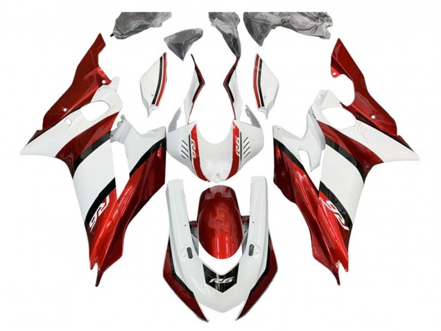 Compra Kits Carenado Moto Yamaha YZF 600 R6 2017-2025 - Blanco Rojo Negro