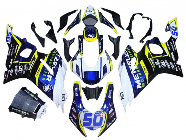 Compra Carenados Moto Yamaha YZF 600 R6 2017-2025 - Blanco Amarillo Azul