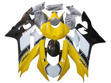 Compra Carenados Moto Yamaha YZF 600 R6 2017-2023 - Blanco Amarillo Negro Brillante