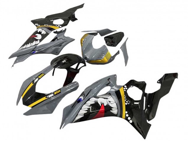 Compra Carenados Moto Yamaha YZF 600 R6 2017-2025 - Gris Amarillo Negro Brillante Tiburón