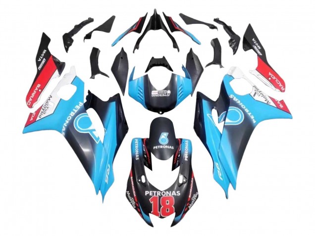 Compra Carenados Moto Yamaha YZF 600 R6 2017-2023 - Blanco Azul Rojo Negro Petronas 18