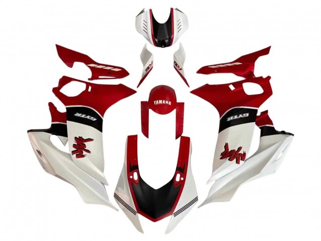 Compra Carenado Moto Yamaha YZF 600 R6 2017-2023 - Blanco Rojo Negro